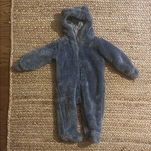 Carter’s baby boy blue fleece bunting snowsuit, 9M
